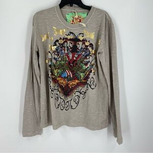 Y2K Anama Men’s Crew Neck Long Sleeve Tee size L